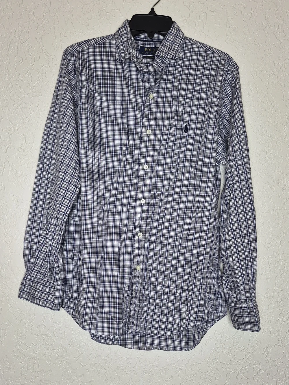 Polo Ralph Lauren Performance Plaid Button Front Shirt Size M